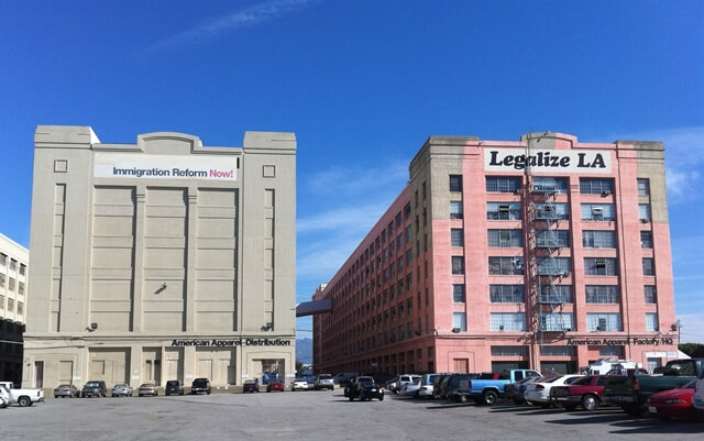 American Apparel factory and distribution center in downtown Los Angeles