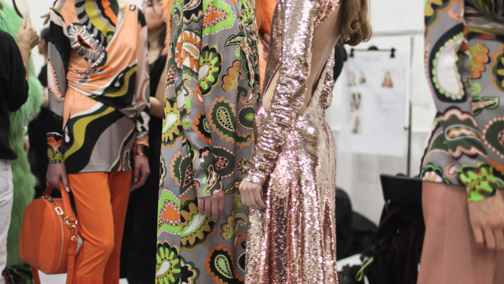 Backstage at Emilio Pucci RTW 2017