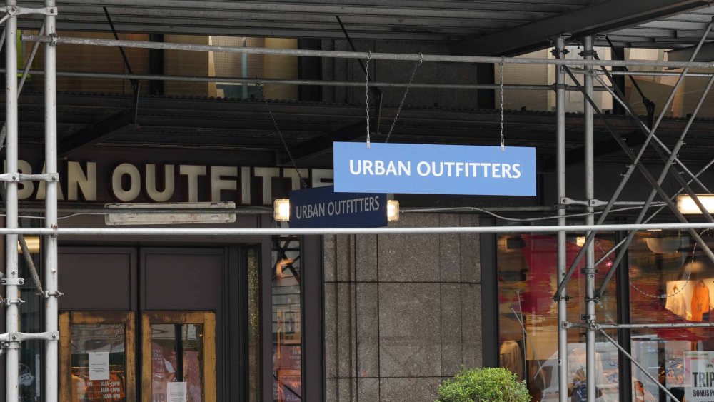 The closed Urban Outfitters store in New York City.