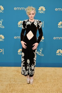 Julia Garner at the 74th Primetime Emmy Awards held at Microsoft Theater on September 12, 2022 in Los Angeles, California.