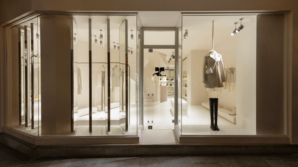 The Courrèges store in Saint-Germain-des-Prés