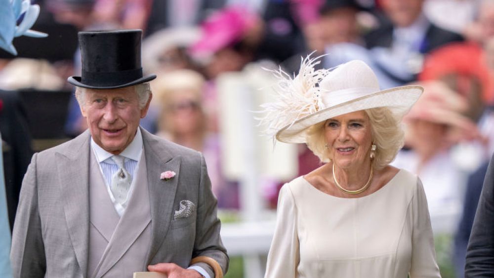 King Charles III and Queen Camilla at Royal Ascot 2023.