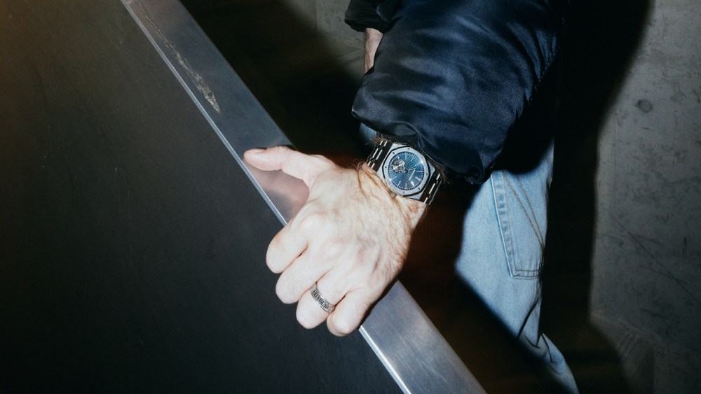 Audemars Piguet’s Royal Oak Selfwinding Flying Tourbillon in extra-thin steel. Reference: 26670st.Oo.1240st.01