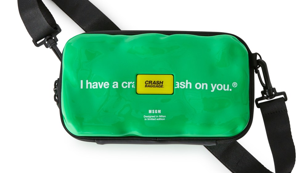 The MSGM x Crash Baggage capsule collection.