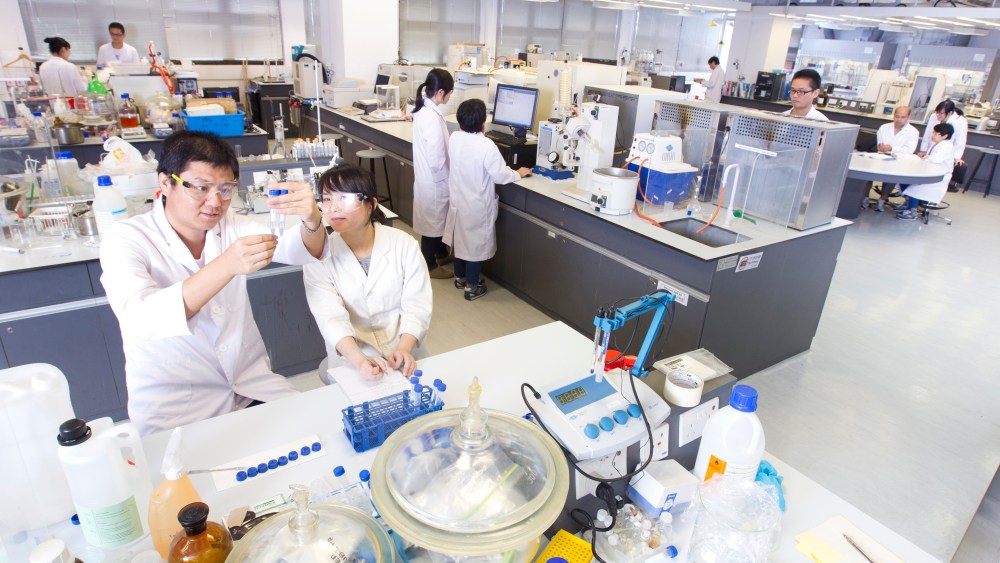 The Materials synthesis laboratory at the School of Fashion and Textiles at the Hong Kong Polytechnic University