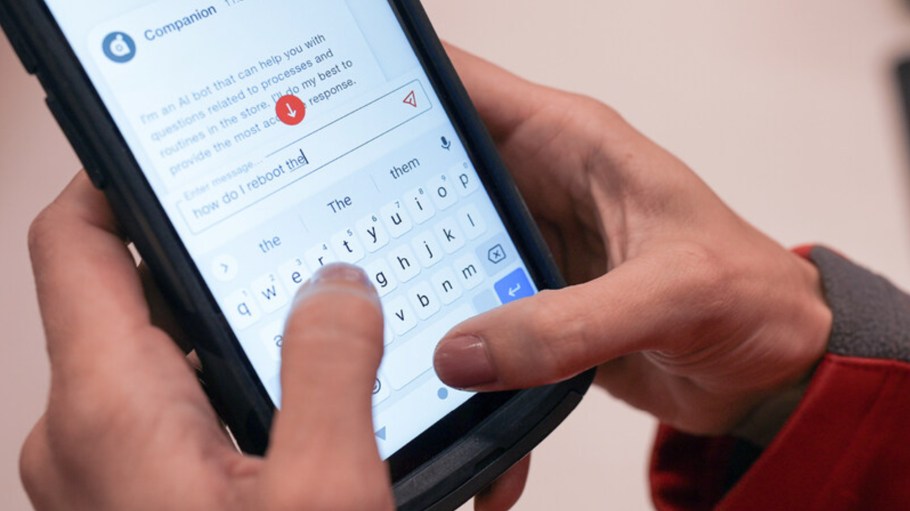 Target AI on digital device in store