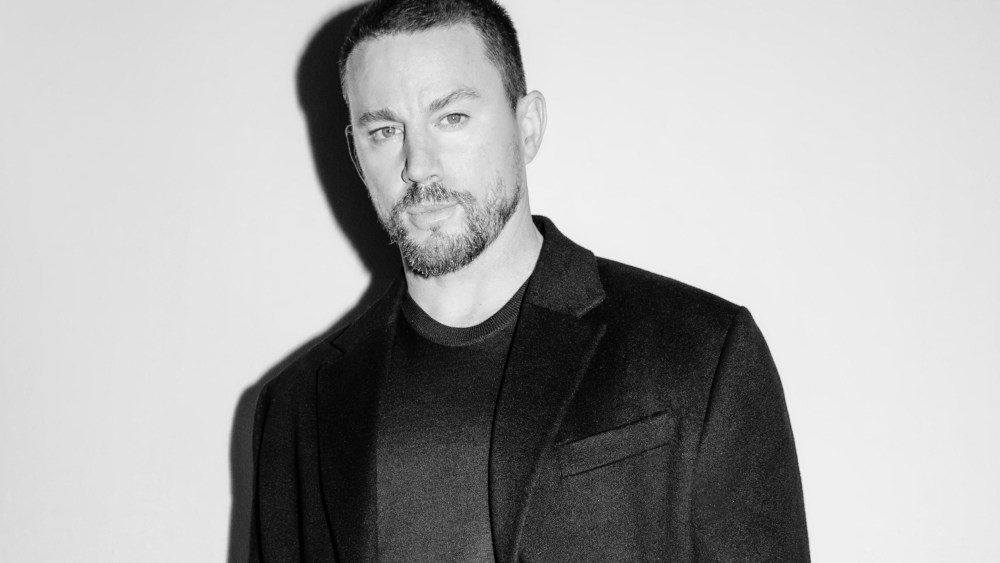 Channing Tatum wearing custom Versace at the Versace Icons Dinner in Los Angeles, March 2024.
