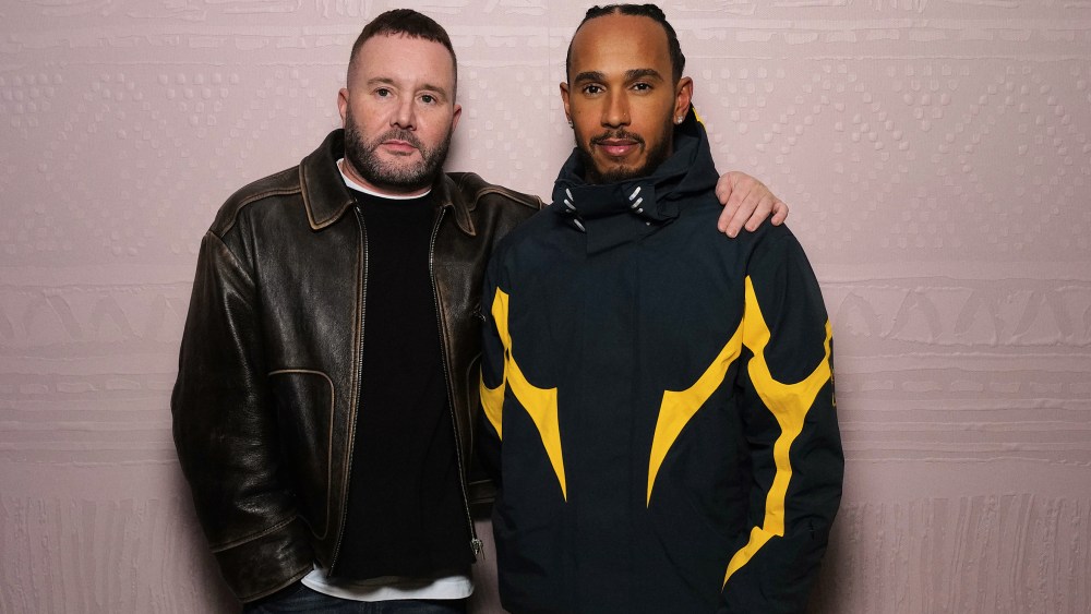 Kim Jones and LEWIS HAMILTON at