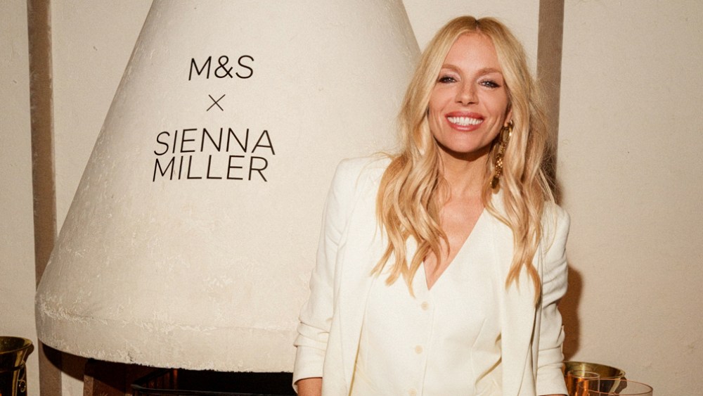 Sienna Miller at the launch of her second capsule with M&S.