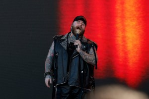 Teddy Swims headlines the Super Bowl LX Tailgate Concert presented by NetApp prior to the start of the Seattle Seahawks versus the New England Patriots Super Bowl LX game on February 8, 2026, at Levi's Stadium in Santa Clara, CA.