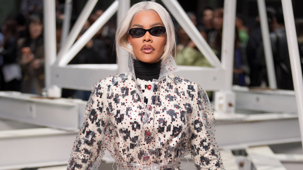 Teyana Taylor at the Chanel fashion show as part of Paris Fashion Week Fall 2026 held at Grand Palais on March 09, 2026 in Paris, France.