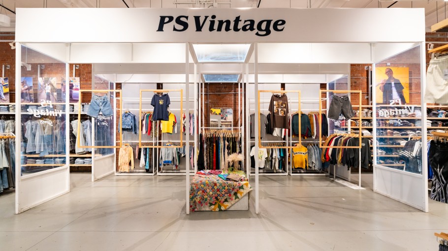 PS Vintage in Pacsun's Soho New York store.