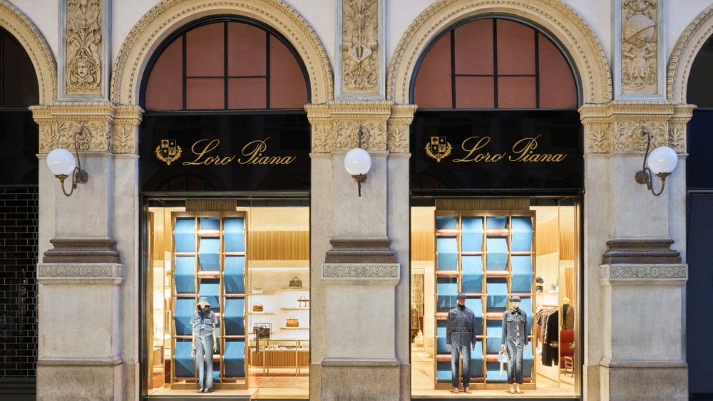 The Loro Piana store inside Milan's Galleria Vittorio Emanuele II.