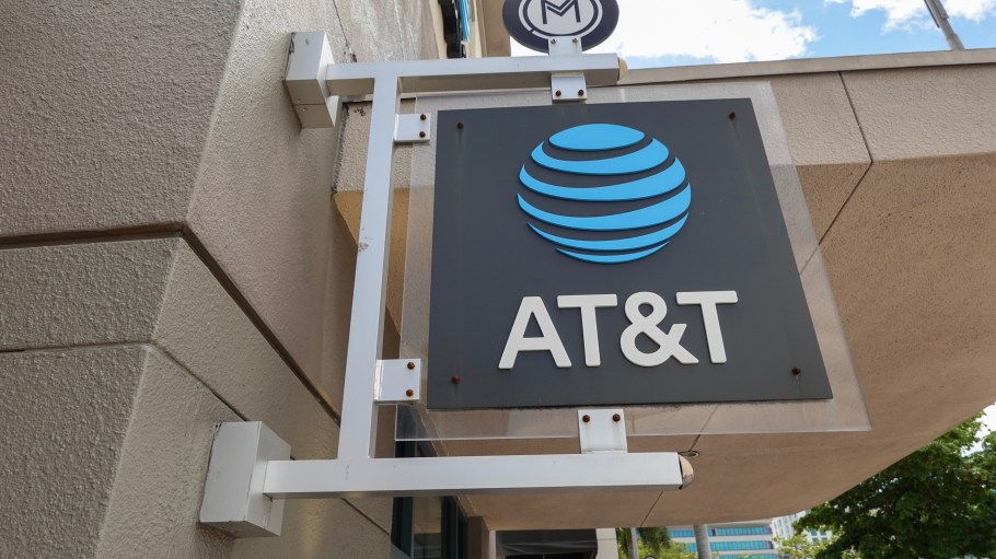 MIAMI, FLORIDA - APRIL 01: An AT&T sign hangs outside of a store on April 01, 2024, in Miami, Florida. AT&T acknowledged a massive leak involving the data of 73 million current and former subscribers. They reported that they had reset passcodes for millions of customers after the hack. (Photo by Joe Raedle/Getty Images)