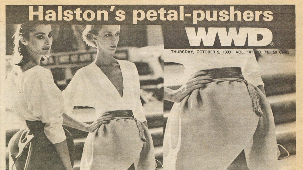 "Halston's petal-pushers," WWD, October 9, 1980.