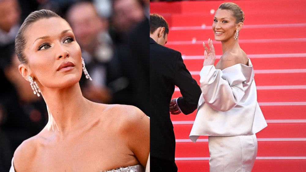 Bella Hadid wears custom Prada at the premiere for “Garance” at the 79th Festival de Cannes on May 17 in Cannes, France.
