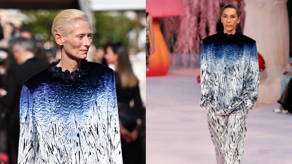 Tilda Swinton wears Chanel at the "La Bola Negra" screening during the 79th annual Cannes Film Festival on May 21 in Cannes, France.