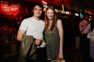 Louis Partridge and Hunter Schafer