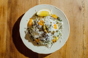 Fennel salad with kumquat, buttermilk dressing