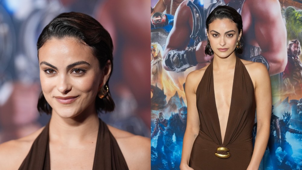 Camila Mendes wears archival Donna Karan at the "Masters of the Universe" New York screening on June 1 in New York City.