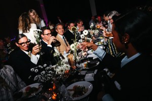 The scene at LGBT Center Fashion Centered dinner.