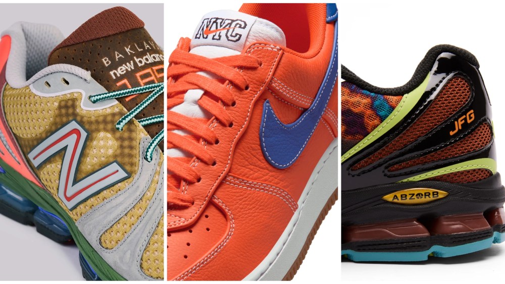 New Balance and Nike sneakers